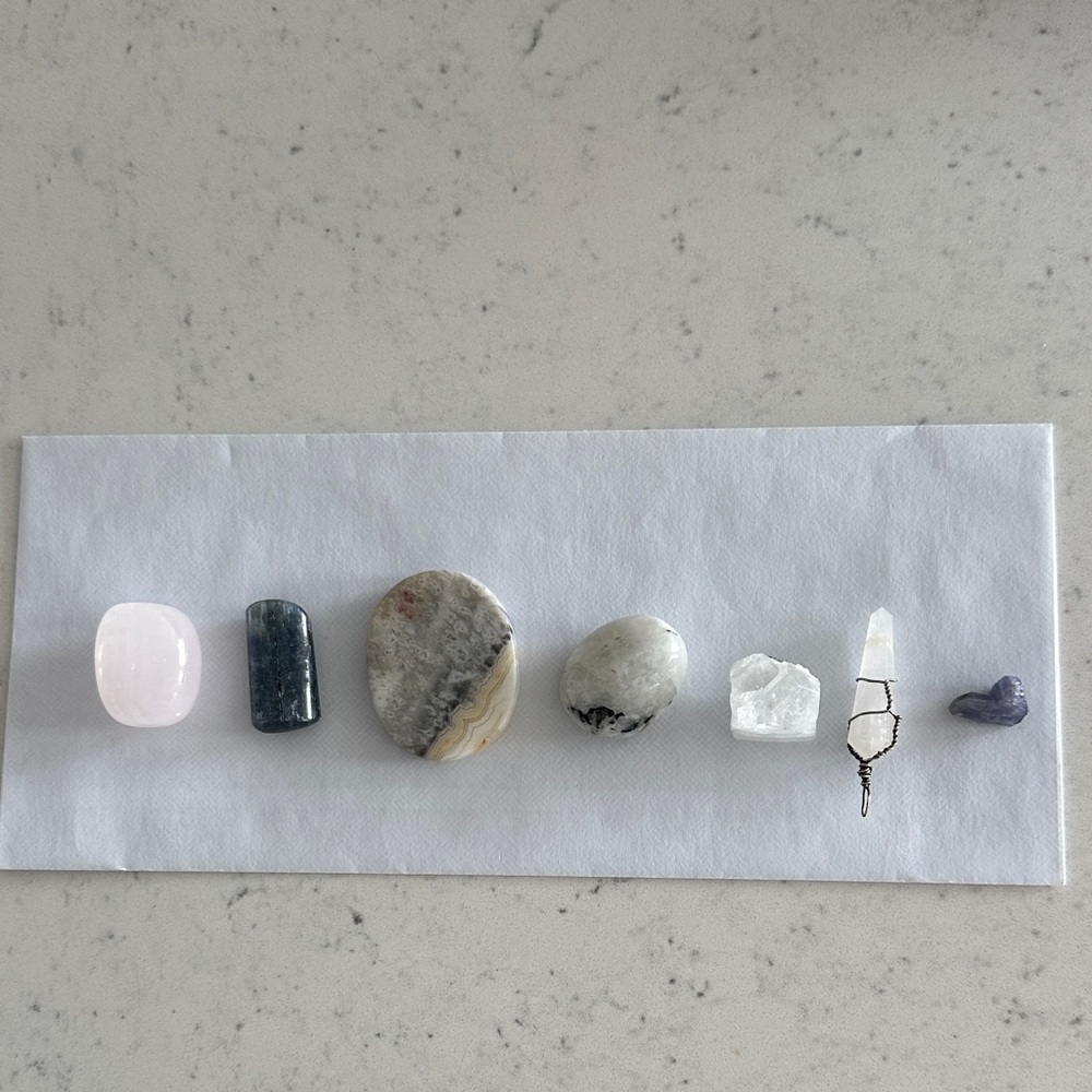 Natural Stone Decor Set - Multicolor